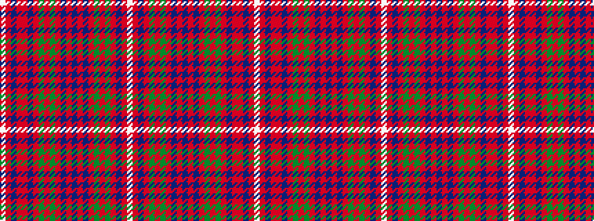 idealised woven sample of pattern WRBRGRGRBRBRBRGRGRBRRBRW