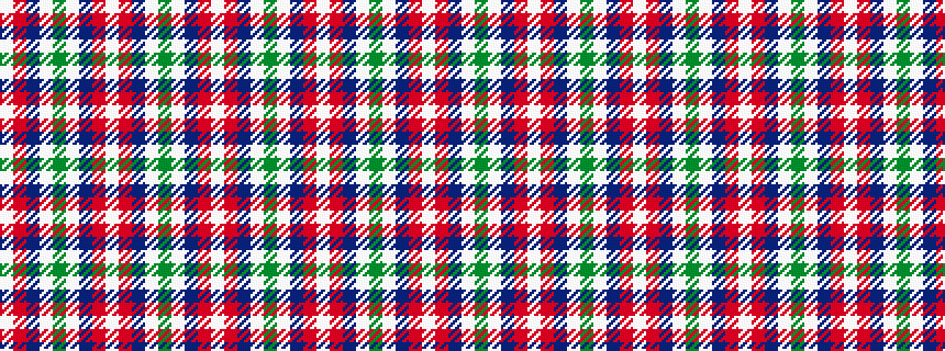 idealised woven sample of pattern WRBWGWBRWRBWGWBRW
