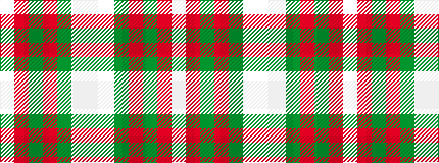 idealised woven sample of pattern WRGRGWW