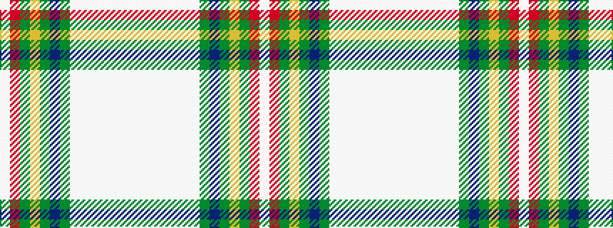 idealised woven sample of pattern WRGYGBGWWWWWWW