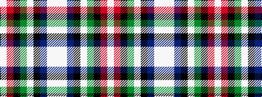 idealised woven sample of pattern WRKGWKBWW