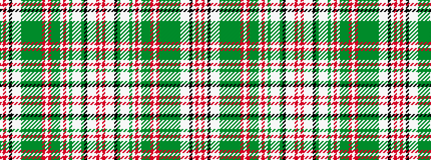 idealised woven sample of pattern WRWKWWWGGGGGGGRWRGGGWRWGWWWGKWWWRW
