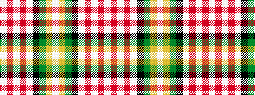 idealised woven sample of pattern WRWRWKGYW