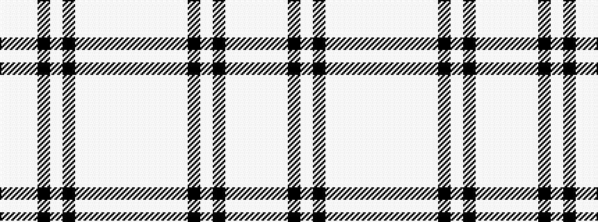 idealised woven sample of pattern WWWKWKWWWWW