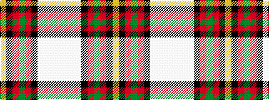 idealised woven sample of pattern WWWWKRGRKY