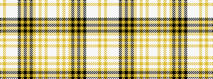 idealised woven sample of pattern WWYWYWYKYKYKWWWWYW