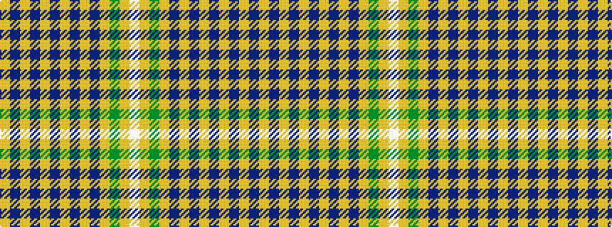 idealised woven sample of pattern WYGYBYBYBYBYBY