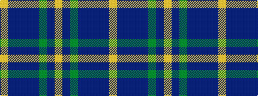 idealised woven sample of pattern YBBBBGBY