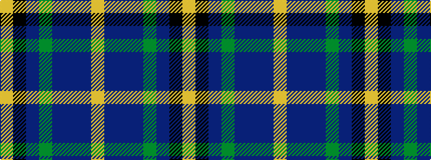 idealised woven sample of pattern YBBBGBKY