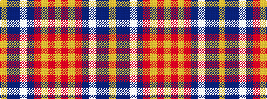 idealised woven sample of pattern YBBWBRYRY