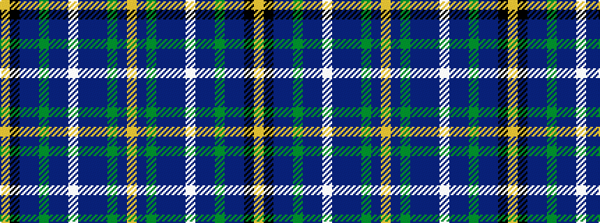 idealised woven sample of pattern YBGBBBWBBGBBKY