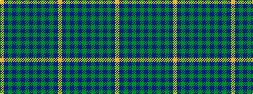 idealised woven sample of pattern YBGBGBGBGBGBGBY