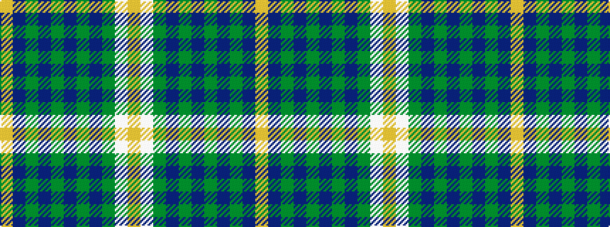 idealised woven sample of pattern YBGBGBGBGWY