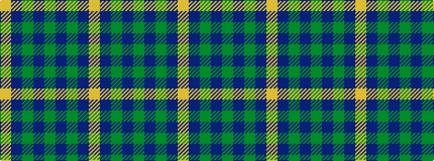 idealised woven sample of pattern YBGBGBGBY