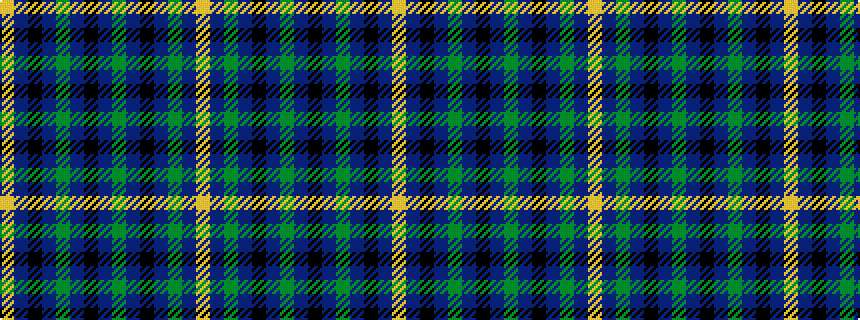 idealised woven sample of pattern YBGBKBGBKBGBKBY