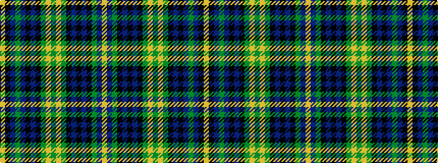 idealised woven sample of pattern YBGKBKBKGYGYGKBKBGBKY