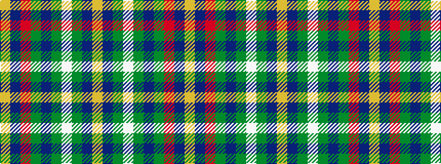idealised woven sample of pattern YBGWGBGRBY