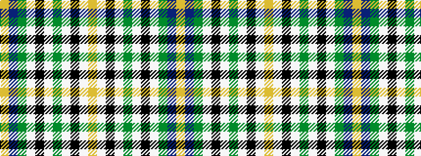 idealised woven sample of pattern YBGWKWGWKWY