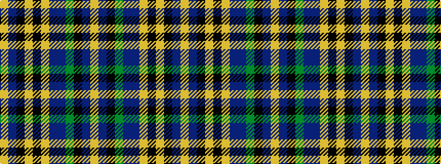 idealised woven sample of pattern YBKGBBYKYKBY