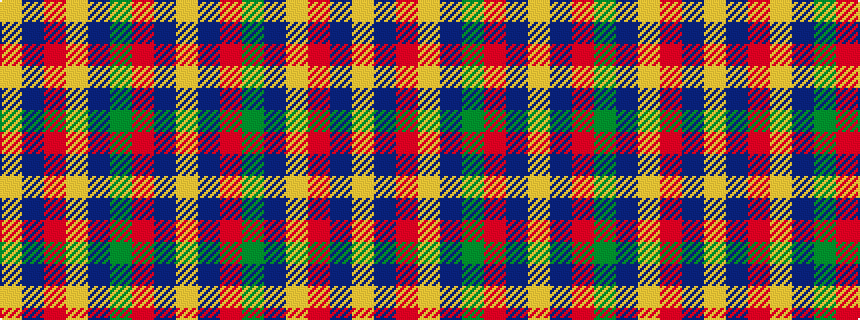 idealised woven sample of pattern YBRGBYRBY
