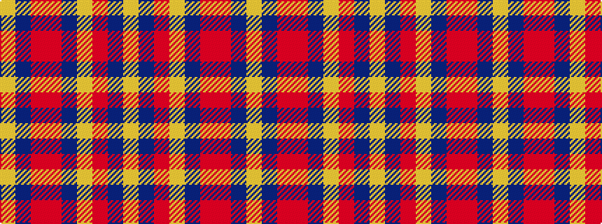 idealised woven sample of pattern YBRRBYRBY