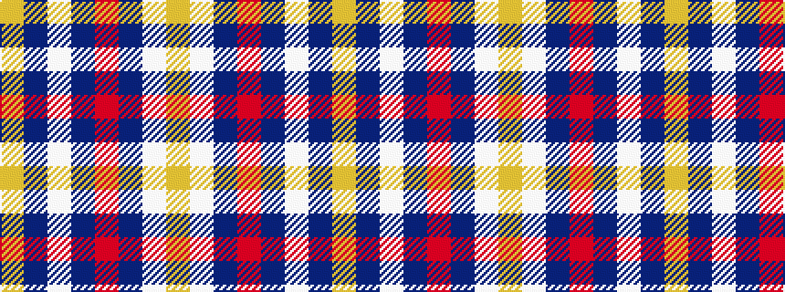 idealised woven sample of pattern YBWBRBWY
