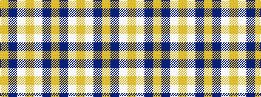 idealised woven sample of pattern YBWYWBY