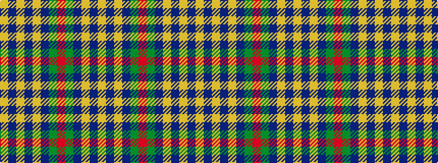 idealised woven sample of pattern YBYBGRGBYBYBY