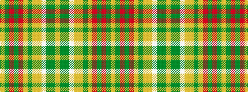 idealised woven sample of pattern YGGWYYGYRGRGY