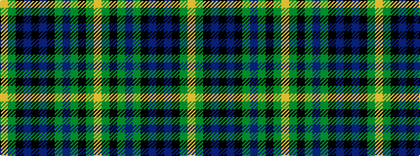idealised woven sample of pattern YGKBKBKGBGKGY