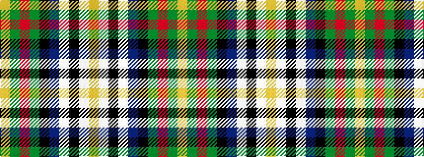 idealised woven sample of pattern YGRGKBWKWY