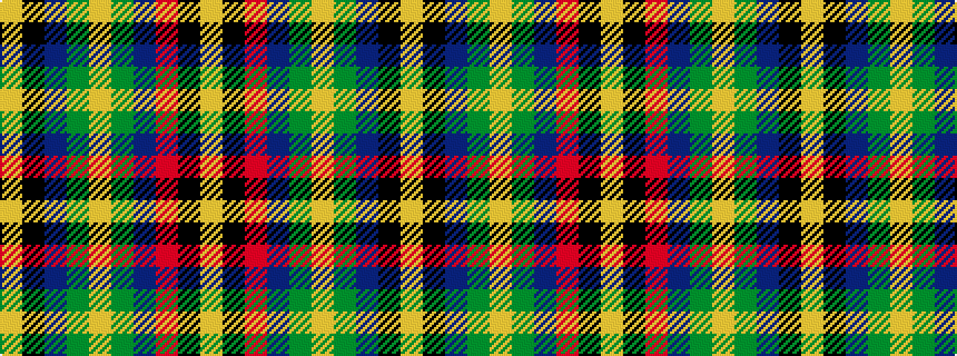 idealised woven sample of pattern YKBGYGBRKY