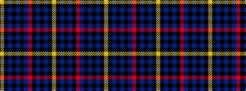idealised woven sample of pattern YKBKBKBRKBKBKY