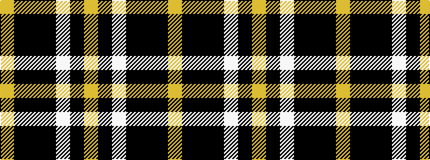 idealised woven sample of pattern YKKKWKY