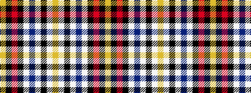 idealised woven sample of pattern YKRKWBWKWY