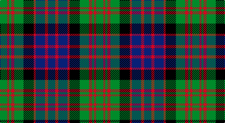 G/14 R4 G4 R6 G18 K20 R4 DB18 R6 DB/14 tartan