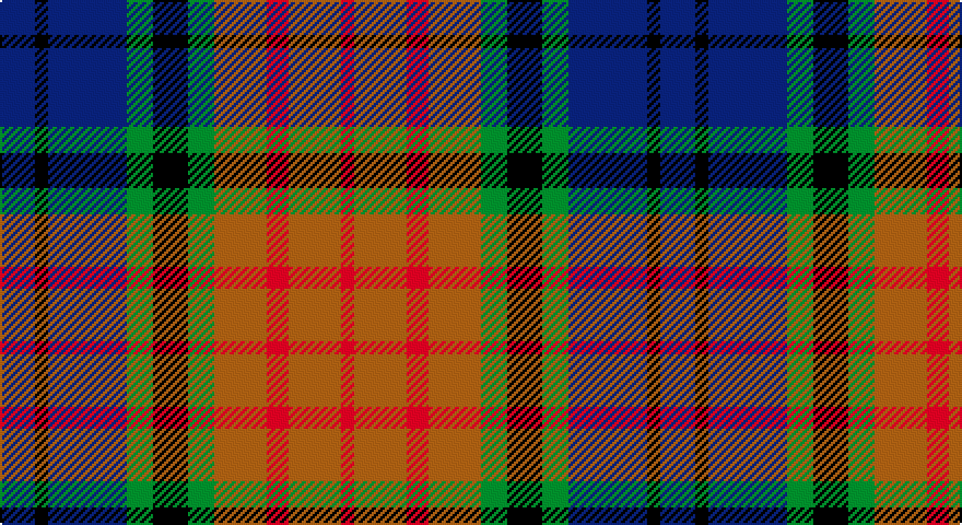 DB/16 K6 DB36 G12 K16 G12 O24 R10 O24 R/6 tartan