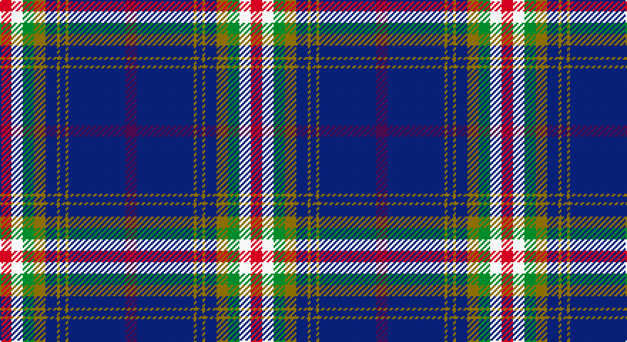 R/8 W8 G8 Y8 DB8 Y2 DB4 Y2 DB40 DP/8 tartan