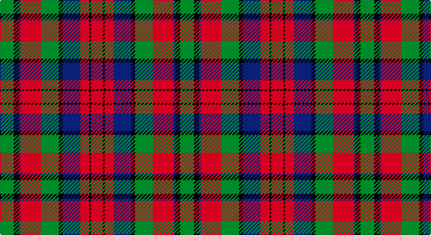 G/14 K5 DB2 R21 G18 K4 DB18 R9 K2 R/12 tartan