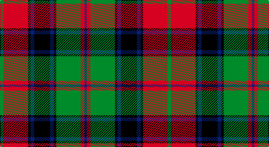 G/6 R40 K4 DB6 K26 DB6 K4 G40 R6 DB/4 tartan