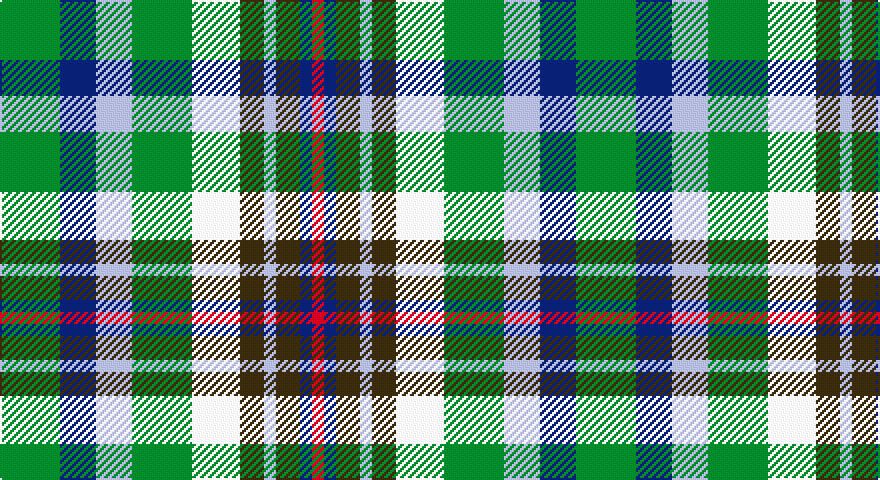 G/30 DB18 LB18 G30 W24 DY12 LB6 DY12 DB6 R/6 tartan