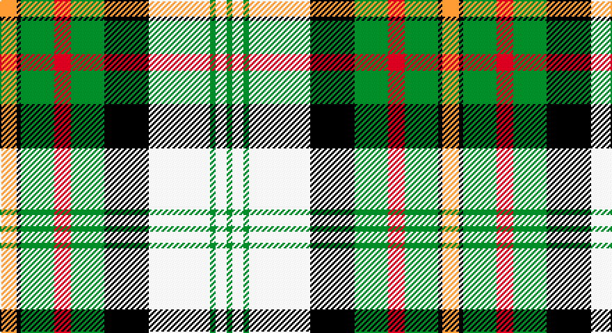LO/12 K3 G24 R12 G24 K32 W44 G4 W8 G/4 tartan