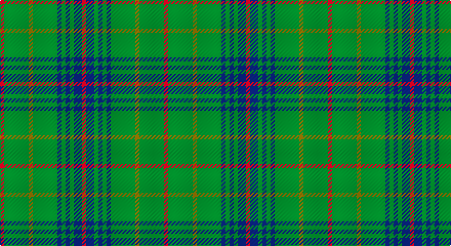 R/4 G24 Y4 G24 DB4 G4 DB4 G4 DB8 R/4 tartan