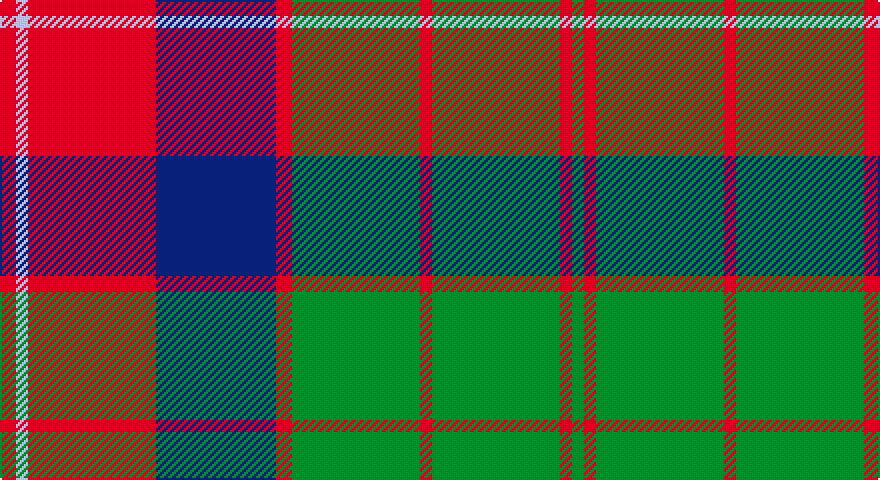R/8 LB6 R64 DB60 R8 G64 R6 G64 R6 G/6 tartan