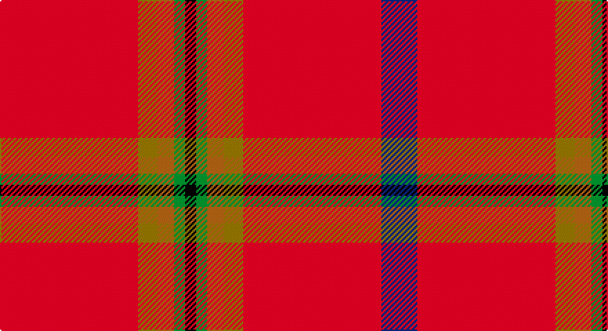 R/100 Y14 O12 G8 K8 G8 O12 Y14 R100 DB/26 tartan