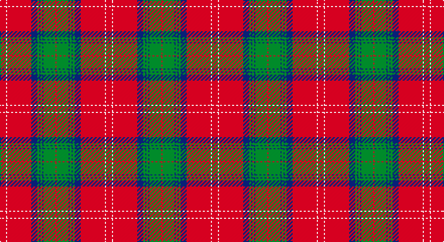 R/6 W1 R24 DB6 G2 DB1 G2 DB1 G12 R/1 tartan
