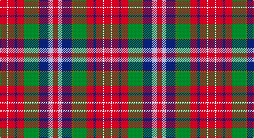 R/12 W2 R12 DB4 R12 G24 Y2 DB16 LB8 R/8 tartan