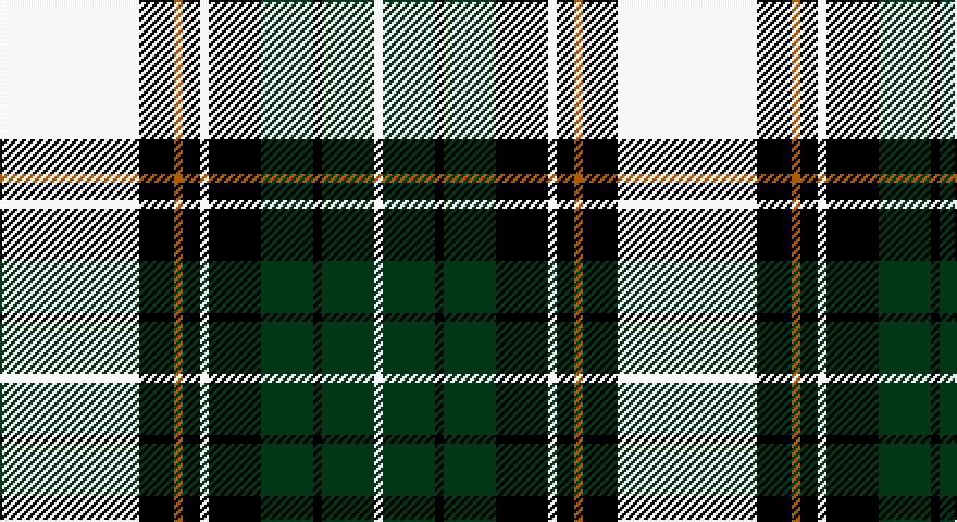 W/64 K16 O4 K8 W4 K24 DG24 K4 DG24 W/4 tartan