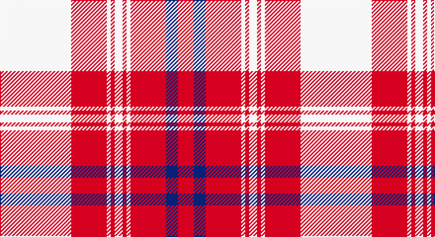 W/72 R36 W4 R4 W8 R4 W4 R36 DB12 R/16 tartan