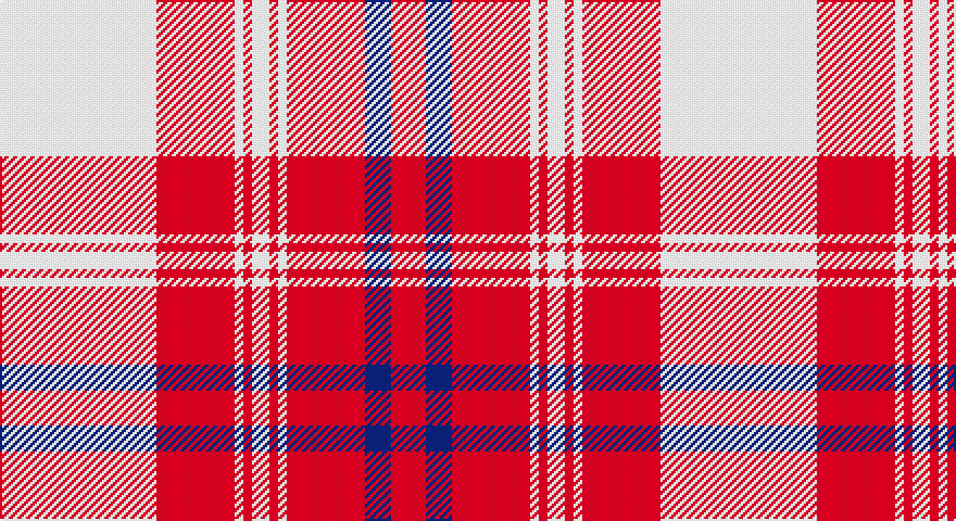W/72 R36 W4 R4 W8 R4 W4 R36 DB12 R/16 tartan